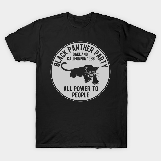 Oakland California 1966 Black Panther Party T-Shirt by Seaside Designs